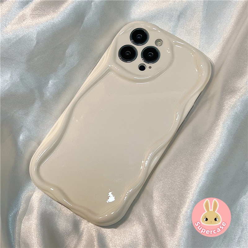 เคสโทรศัพท์มือถือแบบนิ่ม กันกระแทก ลายครีม เรียบง่าย สําหรับ Vivo V27 V25 V23 Pro V27E V25E Y22 Y22S