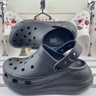 Crocs รองเท้าแตะแพลตฟอร์ม เหมาะกับเดินชายหาด แฟชั่นฤดูร้อน สไตล์คลาสสิก สําหรับผู้หญิง207521