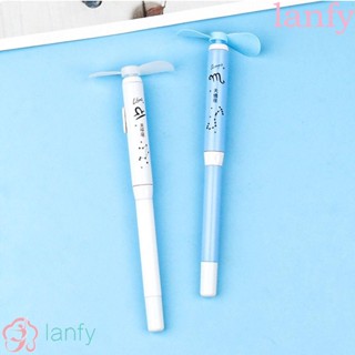 LANFY พัดลมระบายความร้อน อเนกประสงค์ ลายการ์ตูน สไตล์เกาหลี สําหรับหอพักนักเรียน สํานักงาน