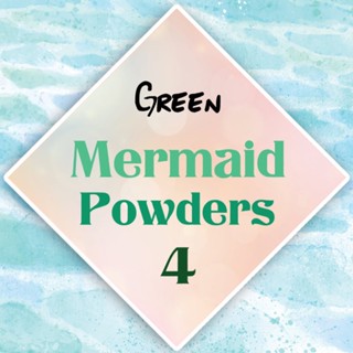 ผงเกร็ดนางเงือก Mermaid Powder #4 Green สีเหลือบเขียว