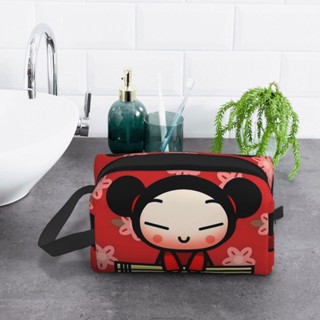 Pucca กระเป๋าเดินทาง แบบพกพา สําหรับทุกเพศ ​กระเป๋าเก็บเครื่องสําอาง กระเป๋ารับสัญญาณ