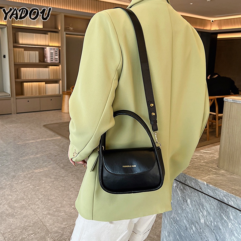 YADOU กระเป๋าสะพายข้างผู้หญิง ใหม่ แนวโน้ม แฟชั่น เรียบง่าย ช่องไหล่ข้างหนึ่ง การเดินทาง กระเป๋าทรงเหลี่ยมใบเล็ก