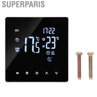 Superparis Smart Temperature Controller  Touch Screen Thermostat High Accuracy Dual Temp Display AC 90‑240V for Sports Venues