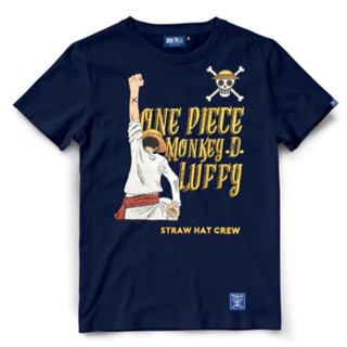 เสื้อยืดวันพีช One Piece 611-NV LUFFY สีกรม [S-5XL]