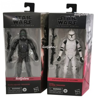 โมเดลฟิกเกอร์ Star Wars The Mandalorian &amp; The Child The Clone Wars Clone Trooper Elite Squad Trooper ของเล่นสําหรับเด็ก