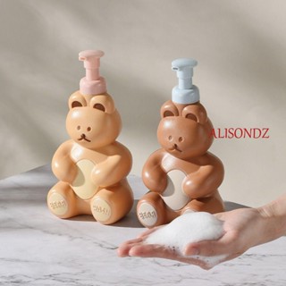 ALISONDZ ขวดปั๊มเปล่า รูปหมี ถอดออกได้ สําหรับทําฟองสบู่