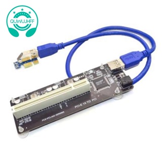 Pcie PCI-E PCI Express X1 เป็นการ์ดไรเซอร์ PCI การ์ดรถบัส อะแดปเตอร์แปลง USB 3.0 ประสิทธิภาพสูง สําหรับเดสก์ท็อป PC