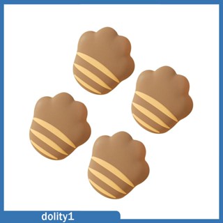 [Dolity1] แผ่นป้องกันมุม พิมพ์ลายอุ้งเท้า สําหรับเด็ก 4 ชิ้น