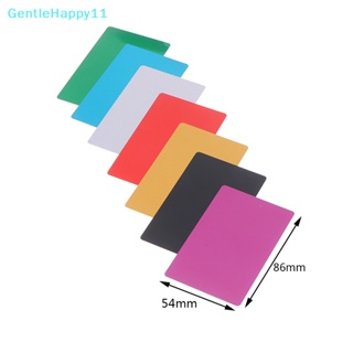 Gentlehappy ห่วงเลเซอร์เปล่า โลหะผสมอลูมิเนียม DIY สําหรับนามบัตร 10 ชิ้น