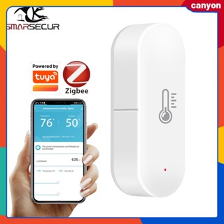 เครื่องตรวจจับอุณหภูมิและความชื้นอัจฉริยะ Zigbee การตรวจสอบแบบเรียลไทม์ของแอพการเปลี่ยนแปลงอุณหภูมิและความชื้น หุบเขาควบคุมอัจฉริยะ