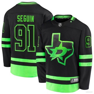 เสื้อยืดแขนยาว พิมพ์ลาย NHL Dallas Stars Jersey Tyler Seguin พลัสไซซ์ 2020-2021