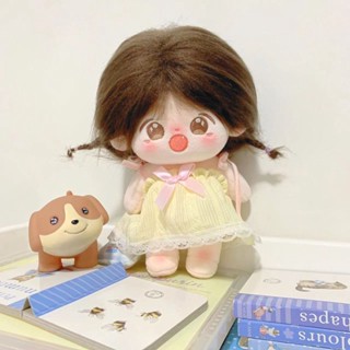 พร้อมส่ง ชุดเสื้อผ้าตุ๊กตา กระโปรงสลิง ผ้าฝ้าย ขนาด 10 ซม. 20 ซม. ไม่มีตุ๊กตา