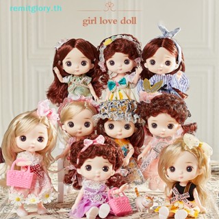 Remitglory ตุ๊กตา bjd ขนาดเล็ก 16 ซม. 1/12 สําหรับเด็กผู้หญิง อายุ 3 ถึง 10 ปี TH