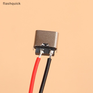 Flashquick พอร์ตตัวเมีย Type C 2 Pin กันน้ํา พร้อมรูสกรู ชาร์จเร็ว อินเตอร์เฟซ Nice