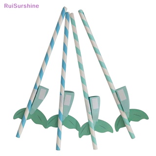 Ruisurshine ใหม่ หลอดหางนางเงือก รังผึ้ง สําหรับตกแต่งปาร์ตี้วันเกิด 10 ชิ้น