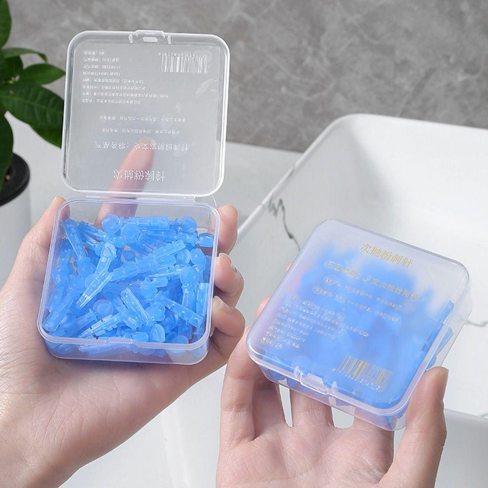 KODICE 50 ชิ้น/กล่องทิ้งเข็มสิว, Blackhead Remover Pimple Pins Blackhead Remover เครื่องมือ, Pimple Extractor เครื่องมือ Professional Skin Care Blue Pimple Pins ร้านเสริมสวย - รูปที่ 3