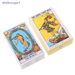 [WillBesugarT] ใหม่ The Rider Tarot Deck การ์ดเกมกระดาน สําหรับผู้หญิง และผู้ชาย [ใหม่]