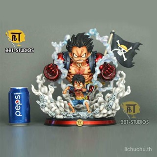 พร้อมส่ง โมเดลฟิกเกอร์ One Piece Three Times House BBT Fourth Gear Luffy Double Luffy Transformed Limited GK สําหรับตกแต่ง