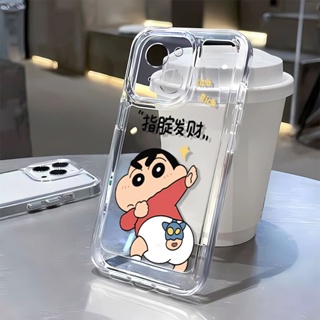 เคสโทรศัพท์มือถือ แบบนิ่ม ลายกราฟฟิตี้ Shin-Chan สําหรับ Iphone 14promax 11 137 8p 12 OGST