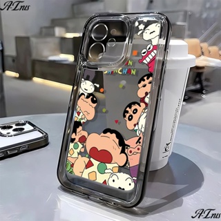 เคสโทรศัพท์มือถือ แบบนิ่ม ลายการ์ตูนชินจัง สําหรับ Apple Iphone 12 14Pro 13 7 11 WZBK