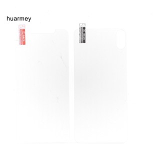 Huarmey ฟิล์มกระจกนิรภัย ป้องกันด้านหน้า ด้านหลัง สําหรับ iPhone 7 8 Plus X XR XS Max