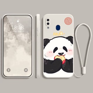 เคส samsung A20 A30 sam sung A10S ป้องกันกล้อง lucky happy panda นิ่ม ป้องกันการลื่นไถล เคสโทรศัพท์มือถือ