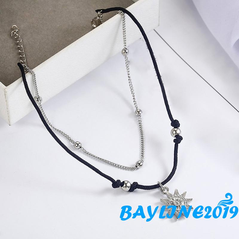 Bay- สร้อยข้อเท้า ลูกปัด ปรับได้ สไตล์โบโฮ ชายหาด เครื่องประดับ สําหรับผู้หญิง ของขวัญวันเกิด