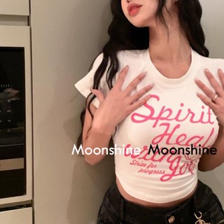 Moon  เสื้อครอป เสื้อแฟชั่นผู้หญิง y2k สีพื้น สําหรับผู้หญิง ใส่ไปคลับ ปาร์ตี้ 2023 NEW  ทันสมัย พิเศษ Unique สวยงาม A29J1I6 36Z230909