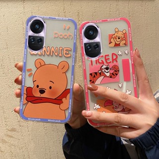 พร้อมส่ง เคสโทรศัพท์มือถือ ซิลิโคนนิ่ม TPU ลายการ์ตูนหมีน่ารัก สําหรับ OPPO Reno 10 Pro+ 10Pro Plus 8T 5G A78 A98 A77 A17 A17K A57 4G A78