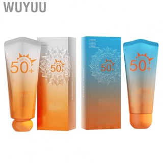 Wuyuu Sunscreen Moisturizer  SPF 50 Prevent Tanning Sunblocking  Skin Friendly for Women Beach