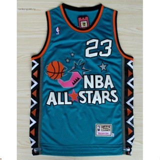 Star 1996 ALL- Chicago แก้วน้ํา สําหรับผู้ชาย NBA #23 เสื้อกีฬาบาสเก็ตบอล ปักลาย Michael Jordan สไตล์เรโทร 311531