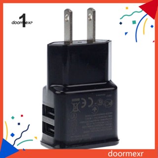 Doo อะแดปเตอร์ชาร์จ USB 5V 21A พอร์ตคู่ ปลั๊ก US สําหรับ Samsung iPhone iPad iPod