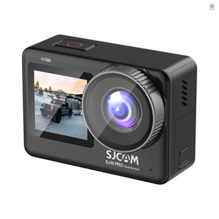 Sjcam SJ10PRO 4K/60FPS กล้องบันทึกวิดีโอ DV 20MP 2.33+1.3 นิ้ว IPS หน้าจอสัมผัส 30 ม. กันน้ํา สําหรับเล่นเซิร์ฟ ดําน้ํา ขี่จักรยาน สกี ทราฟ