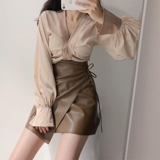 มาแรง | Yujie ชุดสูทกระโปรงสั้น แขนยาว สองชิ้น สไตล์ยุโรป อเมริกัน สําหรับผู้ใหญ่