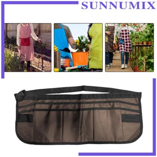 [Sunnimix] ผ้ากันเปื้อน พร้อมกระเป๋าเครื่องมือ อเนกประสงค์ ขนาดเล็ก สําหรับทําสวน