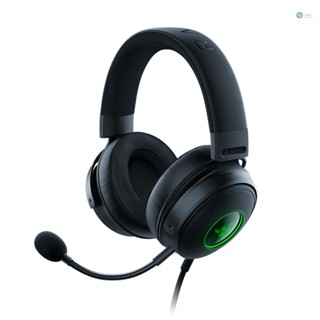 [พร้อมส่ง]Razer V3 RGB ชุดหูฟังเล่นเกม แบบใช้สาย USB พร้อมไมโครโฟน 50 มม. ถอดออกได้