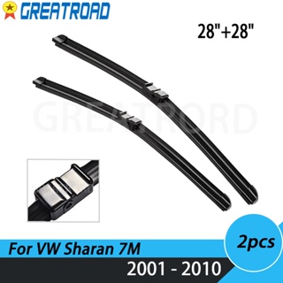 ใบปัดน้ําฝน ด้านหน้า LHD &amp; RHD สําหรับ VW Sharan 7M 2001-2010 28 นิ้ว + 28 นิ้ว