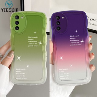 เคสโทรศัพท์ซิลิโคน TPU แบบนิ่ม ลายคลื่นไล่โทนสี สีสันสดใส สําหรับ Samsung Galaxy A04S A03S A02S A03 A02 A10S A20 A30 A50 A50S A30S