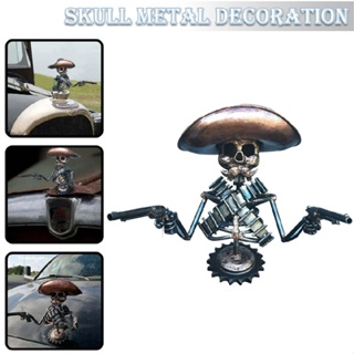 Cowboy Skull Hood Ornament Cool Skeleton Resin Figurines Car Truck Hood Ornament