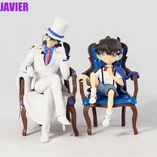 JAVIER ตุ๊กตาฟิกเกอร์ PVC รูปการ์ตูนยอดนักสืบโคนัน Kaitou Kiddo ของเล่นสําหรับเด็ก