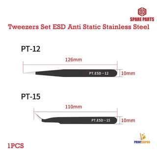 3D tool Tweezers Set ESD Anti Static Stainless Steel Tweezers Repair Tools 3D Printer Part