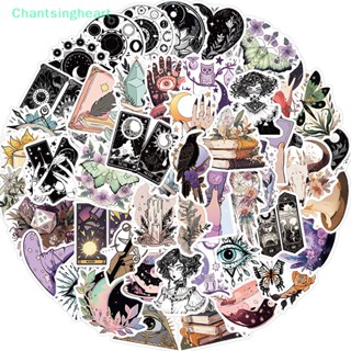 &lt;Chantsingheart&gt; สติกเกอร์คริสตัล ลายแม่มด กราฟฟิติ 50 แผ่น สําหรับติดตกแต่งรถยนต์ แล็ปท็อป รถจักรยานยนต์ สเก็ตบอร์ด