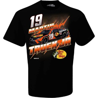 เสื้อยืด ลายตารางหมากรุก Martin Truex Jr Next Gen Bps 19 สีดํา