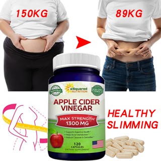 Apple Cider น้ําส้มสายชู อาหารเสริม - สําหรับการลดน้ําหนัก ดีท็อกซ์ การเผาผลาญไขมัน การย่อยอาหารที่ดีต่อสุขภาพ และการสนับสนุนการทํางานภูมิคุ้มกัน - กรดมาลิกธรรมชาติ