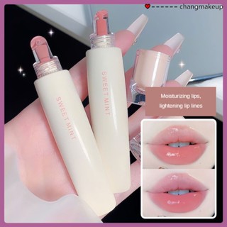 Sweetmint Lipstick Lip Frozen Lip Glaze เพิ่มความสดใสให้ความชุ่มชื้นแก่ริมฝีปาก แต่งสีง่ายและไม่ติดถ้วย Lip Makeup cod