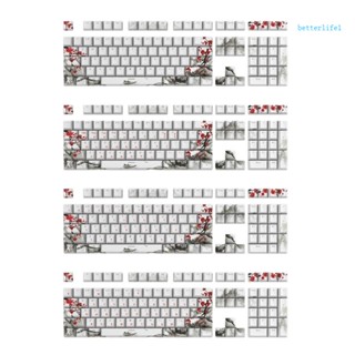 Btm ปุ่มกดคีย์บอร์ด 108 ปุ่ม OEM Pbt ภาษารัสเซีย ญี่ปุ่น