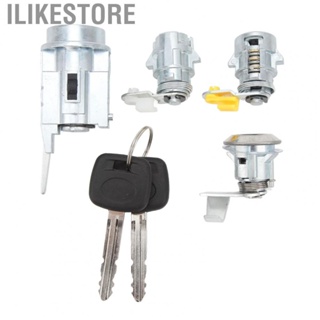 Ilikestore Ignition Door Lock Cylinder Set D2191608 Barrel Kit with 2 Keys for Toyota Hilux LN80 LN85 LN90 LN105 LN108