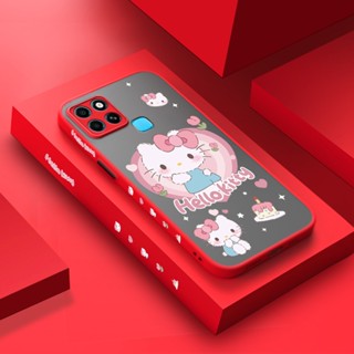 สําหรับ Infinix Smart 6 HD Smart 6 Plus เคสการ์ตูนน่ารัก Hello Kitty แฟชั่น ฝ้า บาง เคสโทรศัพท์ กันกระแทก ขอบซิลิโคนนุ่ม เคสป้องกัน