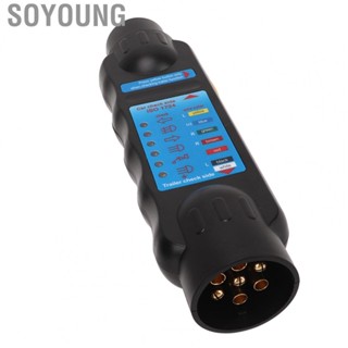 Soyoung Towing Light Diagnostic Tool 7pin Easy Operation 12V Plug and Play Trailer Wiring Circuit Tester  Powered for