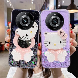 พร้อมส่ง เคสโทรศัพท์มือถือใส แบบนิ่ม ลาย Hello Kitty ประดับเลื่อม สําหรับ Realme11 Pro Realme 11 Pro + Plus 5G 2023 Realme 11 Pro 5G